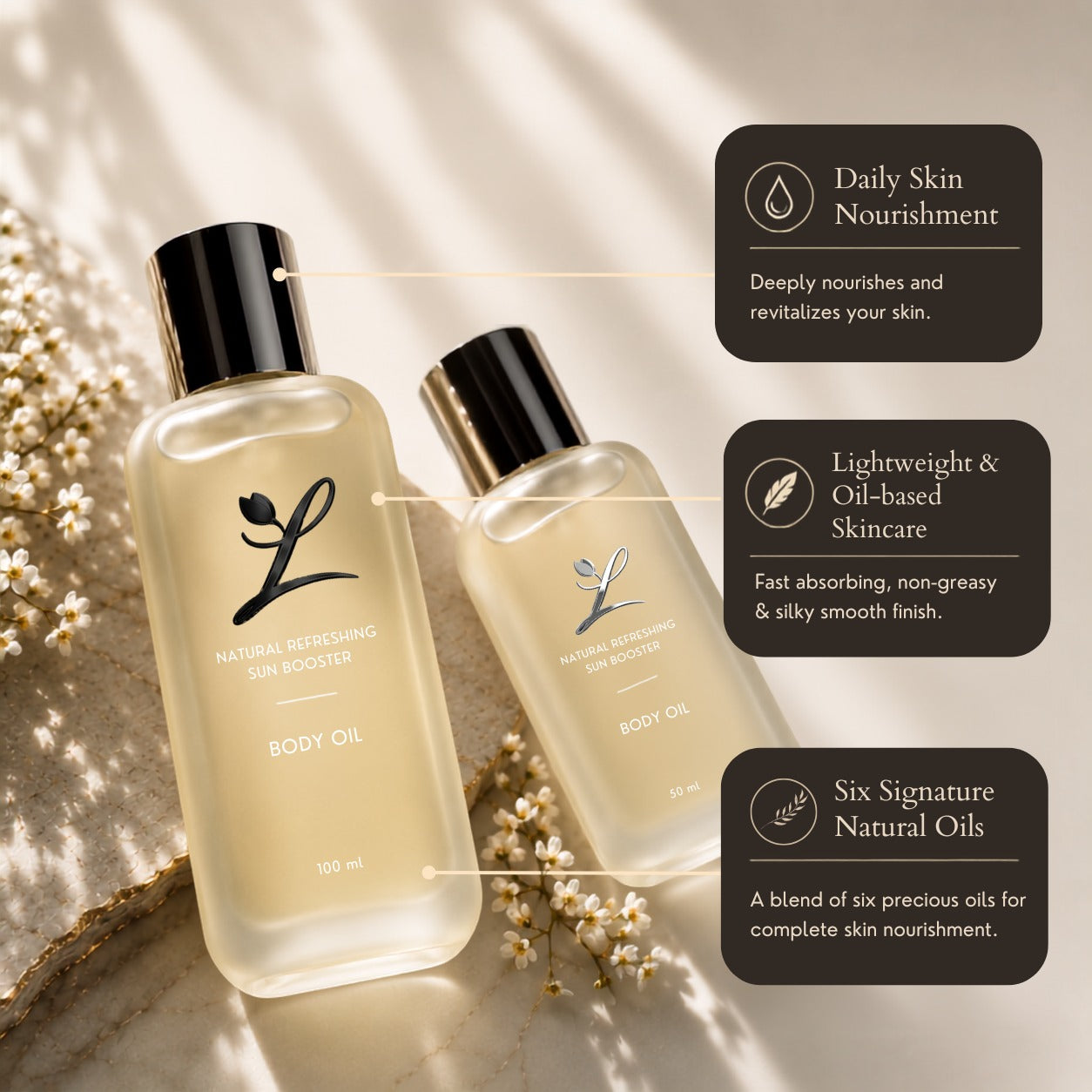 Natural Refreshing Skin Booster Body Oil